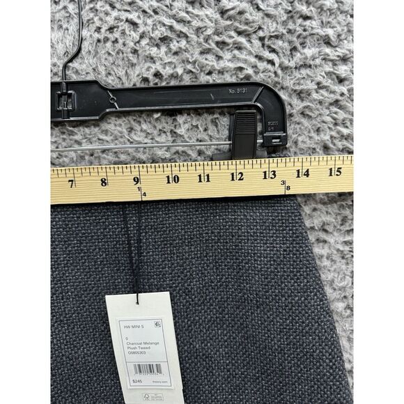 TheoryA-line mini skirt Plush Tweed in Charcoal Size‎ 0 - Picture 5 of 8